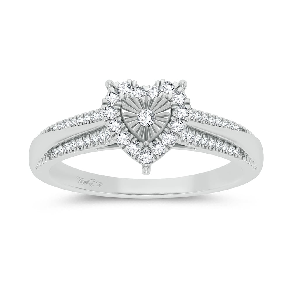 0.15 ct Diamond Fashion Ring in 10K White Gold