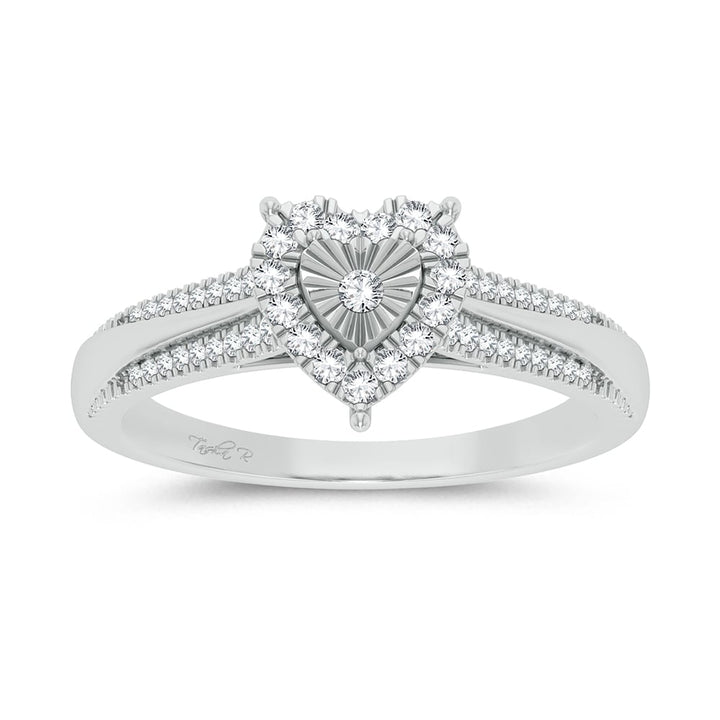 0.15 ct Diamond Fashion Ring in 10K White Gold