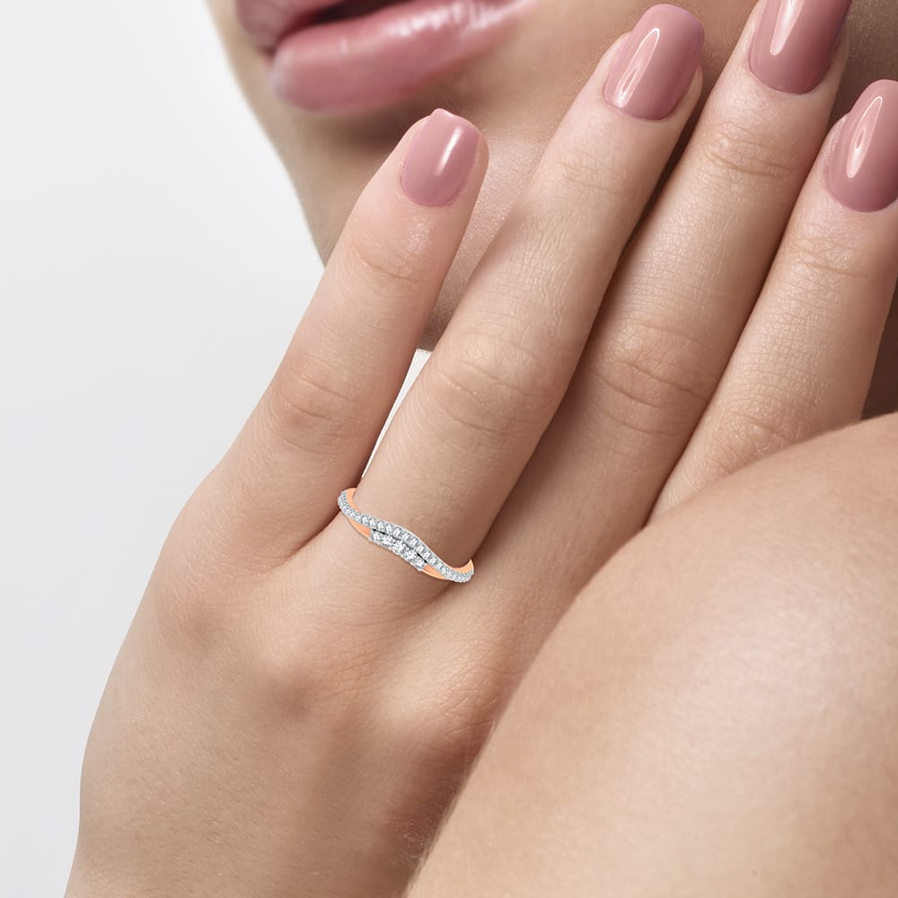 1/5 ct Diamond Enhancer Band in 10K Rose Gold