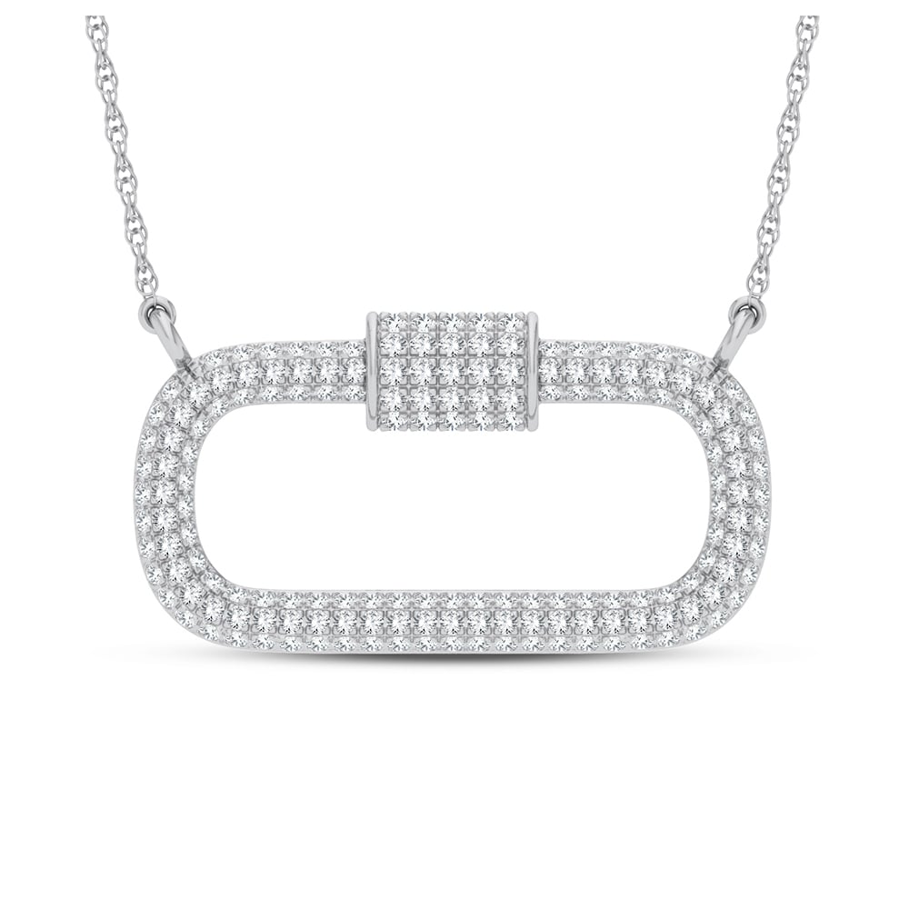 0.36 ct Diamond Necklace in 14K White Gold