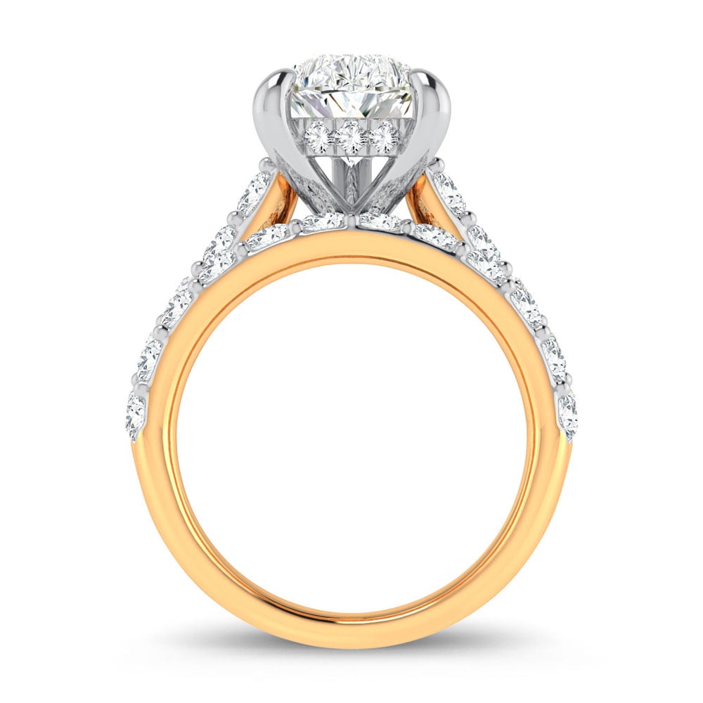 5 ct Lab-Grown Diamond Bridal Ring in 14K Yellow Gold