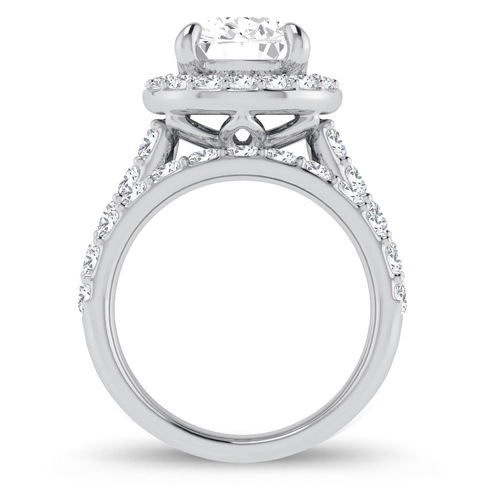 5 ct Lab-Grown Diamond Bridal Ring in 14K White Gold