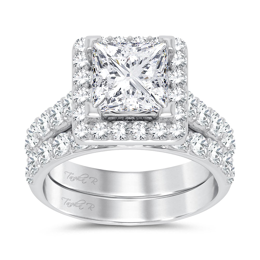 5 ct Lab-Grown Diamond Bridal Ring in 14K White Gold