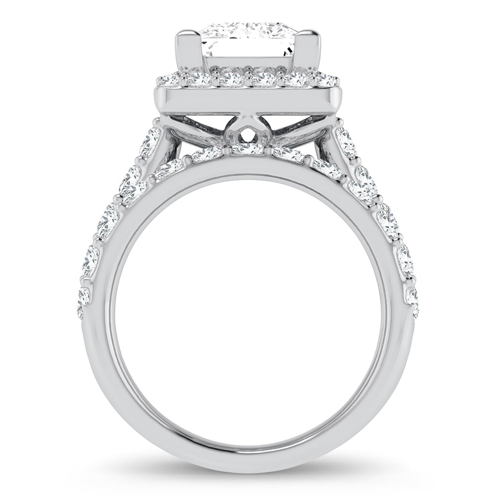 5 ct Lab-Grown Diamond Bridal Ring in 14K White Gold
