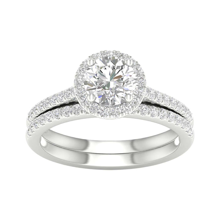 1-1/2 ct Lab-Grown Diamond Bridal Ring in 14K White Gold