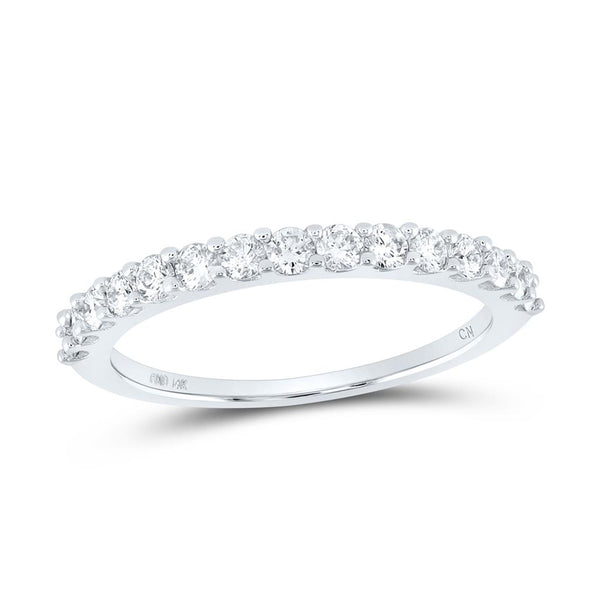 1/2 ct Diamond Anniversary Band in 14K White Gold