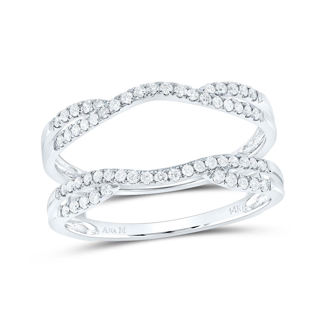 1/3 ct Diamond Ring Guard Enhancer in 14K White Gold