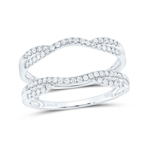 1/3 ct Diamond Ring Guard Enhancer in 14K White Gold