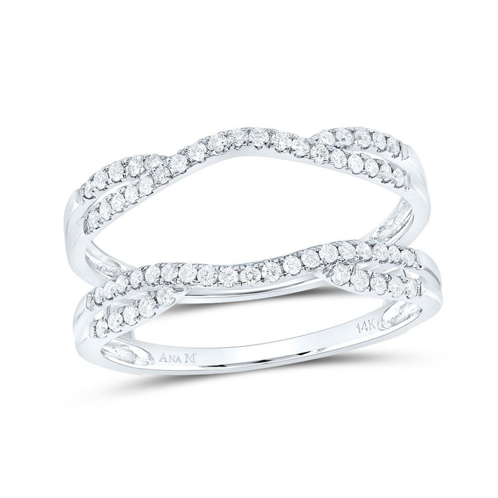 1/3 ct Diamond Ring Guard Enhancer in 14K White Gold