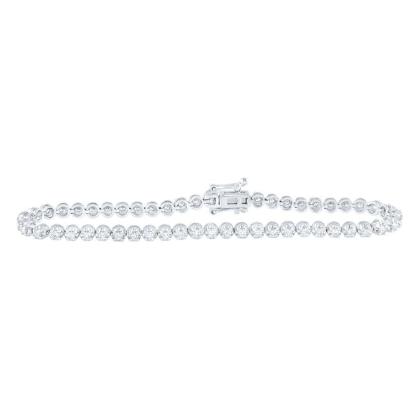 1 ct Diamond Tennis Bracelet in 14K White Gold