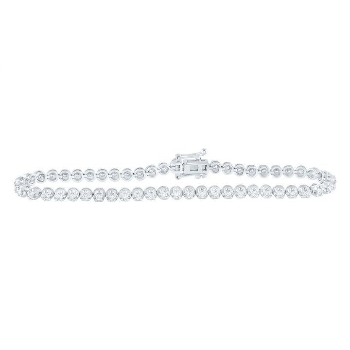 1 ct Diamond Tennis Bracelet in 14K White Gold