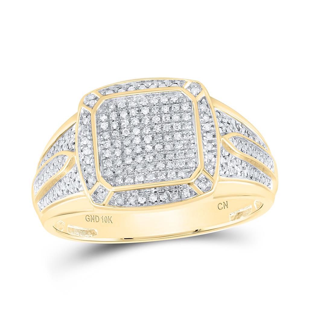 1/3 ct Diamond Men's Ring in 10K Yellow Gold