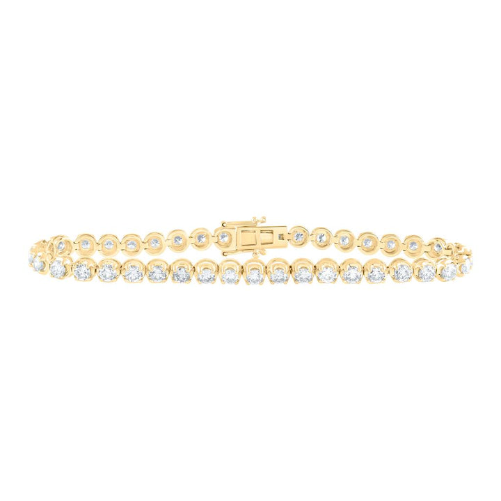 5 ct Diamond Tennis Bracelet in 14K Yellow Gold