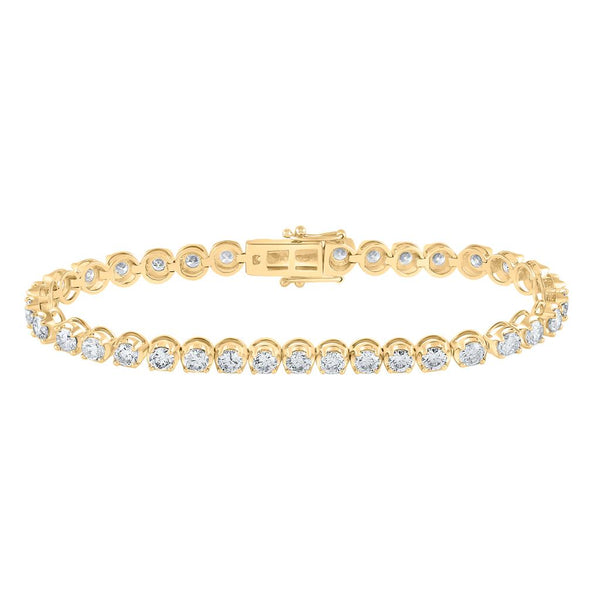 6 ct Diamond Tennis Bracelet in 14K Yellow Gold
