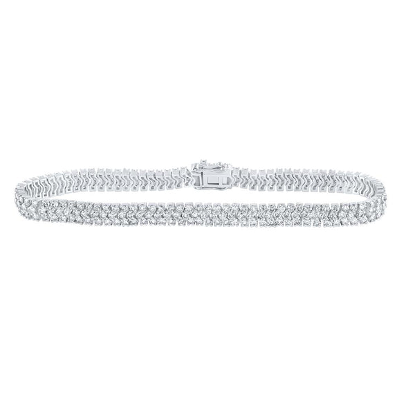 5-7/8 ct Diamond Tennis Bracelet in 14K White Gold