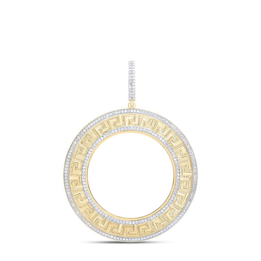 1-1/2 ct Bezel Set Diamond Memory Pendant in 14K Gold