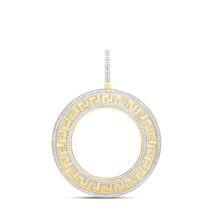 1-1/2 ct Bezel Set Diamond Memory Pendant in 14K Gold