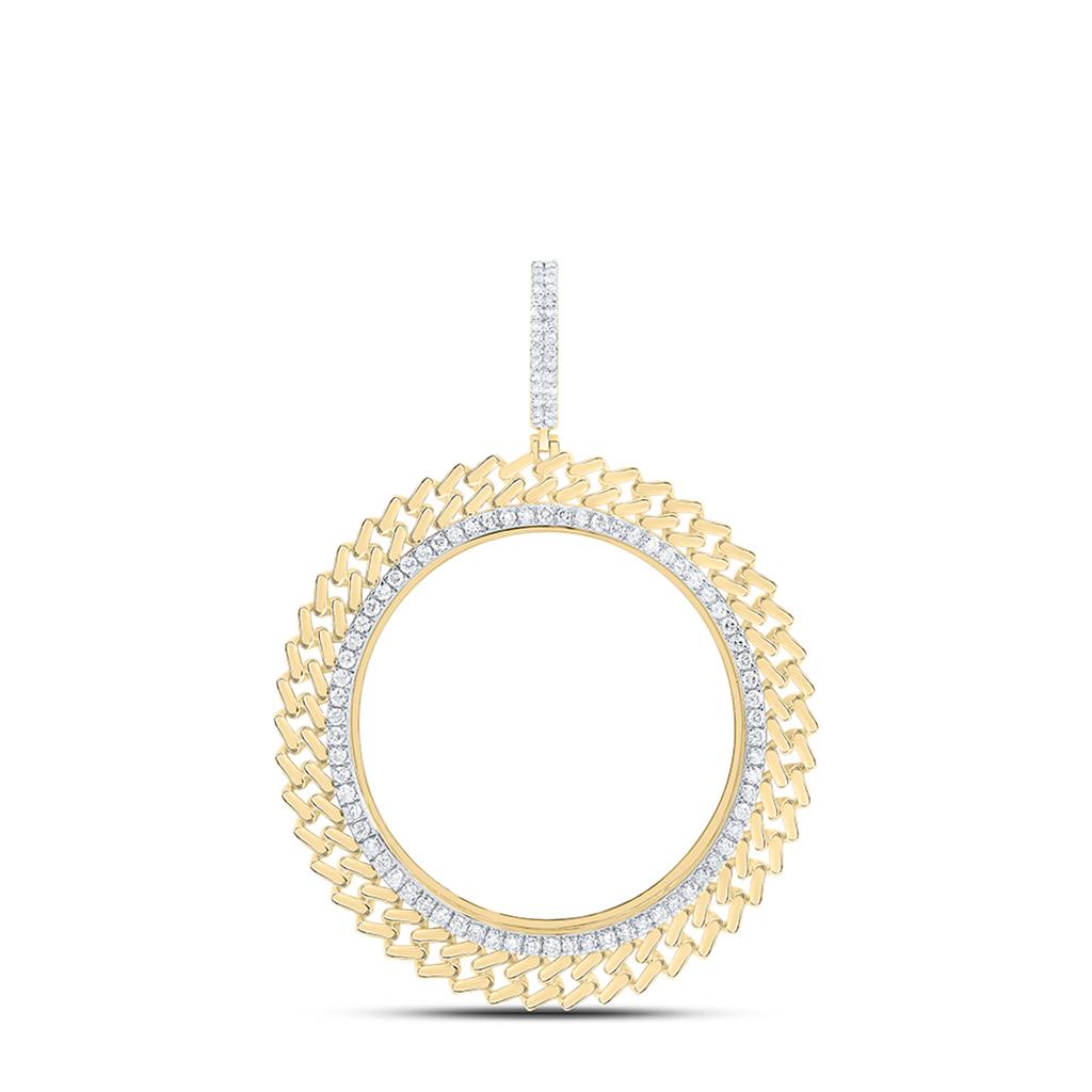 1-3/8 ct Bezel Set Diamond Memory Pendant in 14K Gold