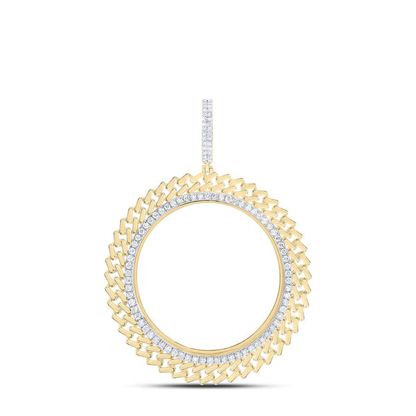1-3/8 ct Bezel Set Diamond Memory Pendant in 14K Gold