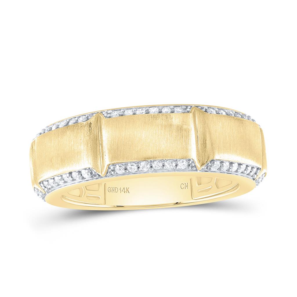 3/8 ct Diamond Men's Band in 14K Yellow Gold