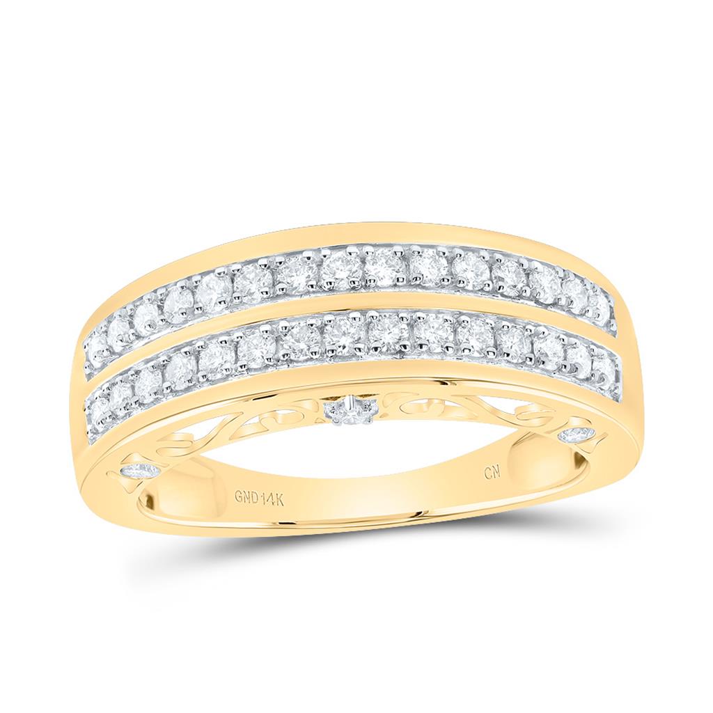 3/4 ct Diamond Men's Band in 14K Yellow Gold