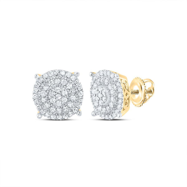 3/8 ct Round Diamond Men's Stud Earring in 10K Gold