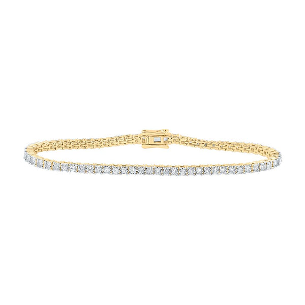 1-1/2 ct Diamond Tennis Bracelet, 7 Inch 10K Gold