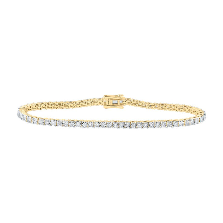 1-1/2 ct Diamond Tennis Bracelet, 7 Inch 10K Gold