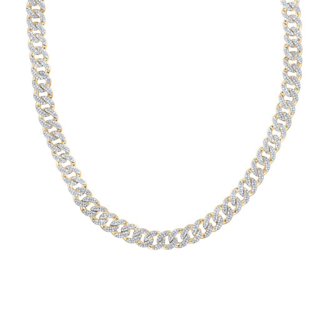 7 ct Diamond Cuban Men's Chain, 22 Inch 8mm