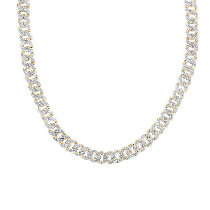 7 ct Diamond Cuban Men's Chain, 22 Inch 8mm