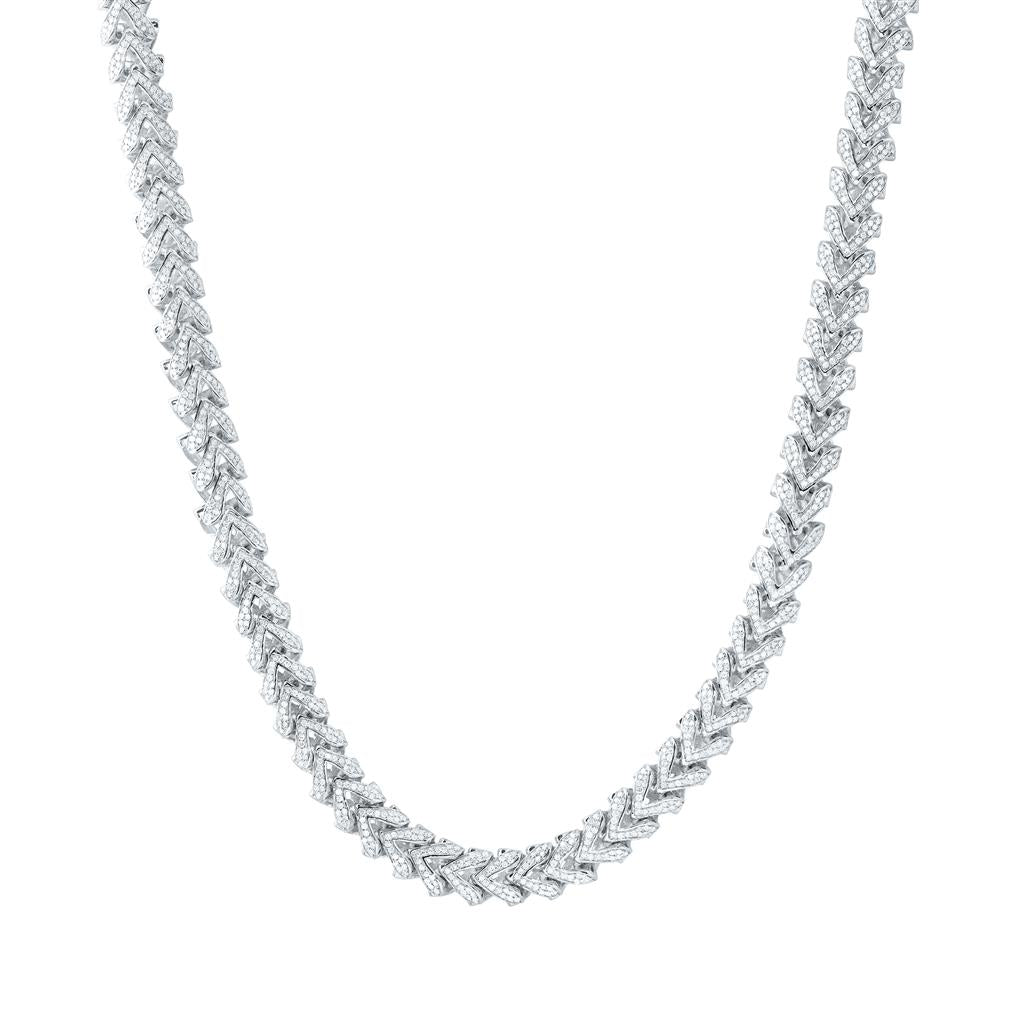 6 ct Diamond Franco Men's Chain, 22 Inch 8mm