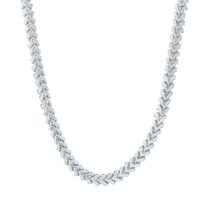 6 ct Diamond Franco Men's Chain, 22 Inch 8mm