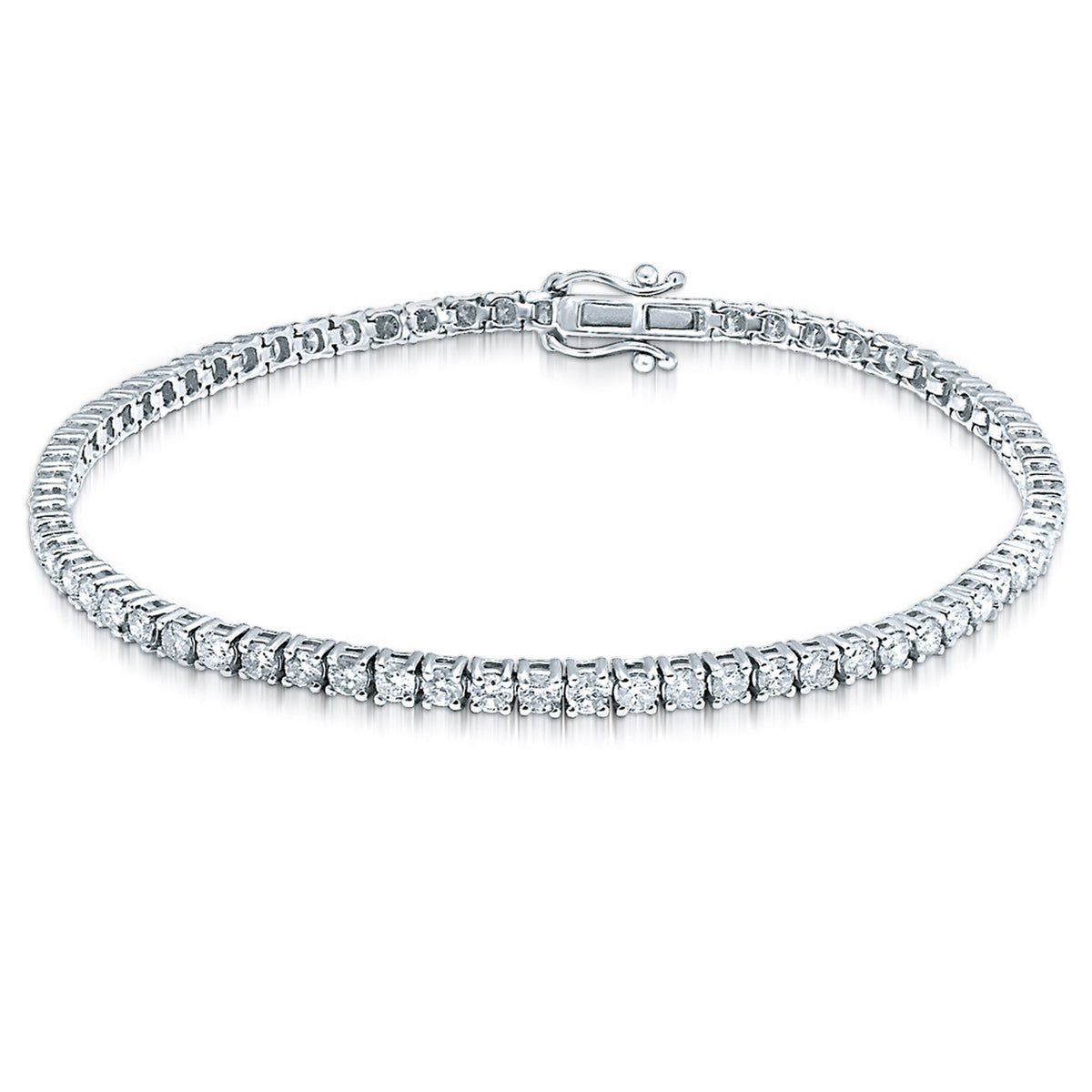 2 ct Diamond Tennis Bracelet in 14K White Gold