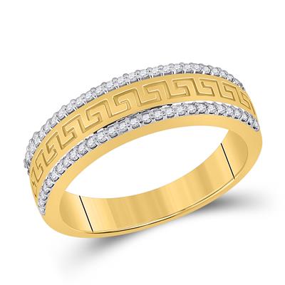 10kyg 1/3 cttw Diamond Mens Band