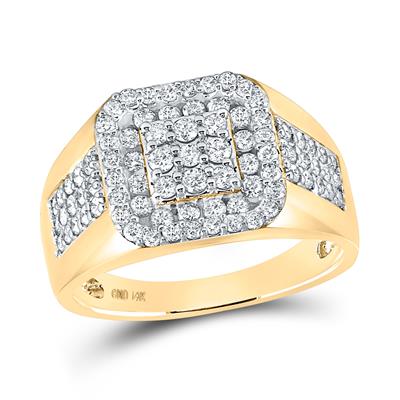 14kyg 1.25 cttw Diamond Mens Ring