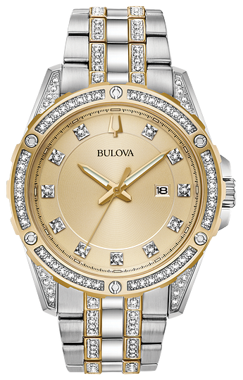 Bulova Crystal Collection Mens Watch