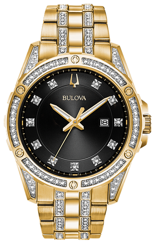 Bulova Crystal Collection Mens Watch