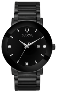 Futuro Black Bulova Mens Watch