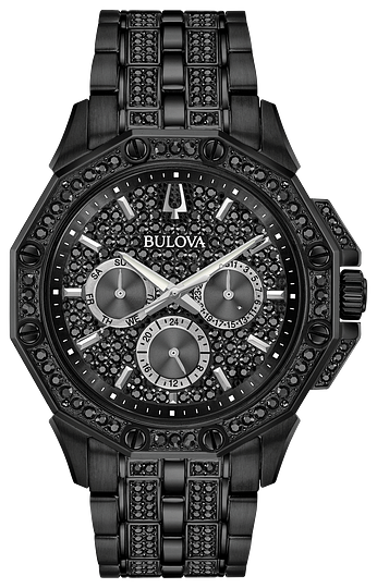 Bulova Octava Collection Mens Watch (Black)