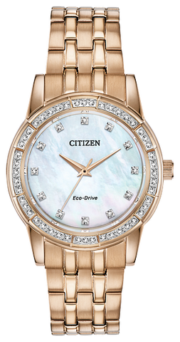 Citzen Eco-Drive Silhouette Crystal Ladies Watch