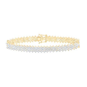 14kt Yellow Gold 7.41 cttw Diamond Ladies Bracelet