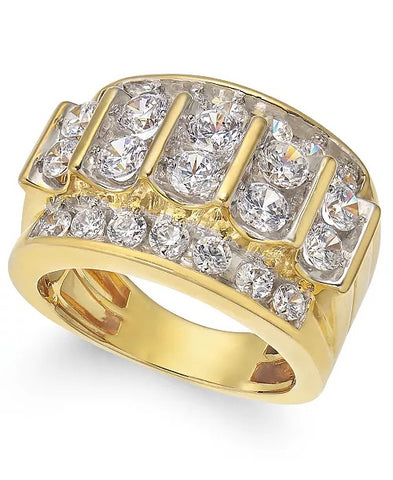 10kyg Men's Diamond Ring